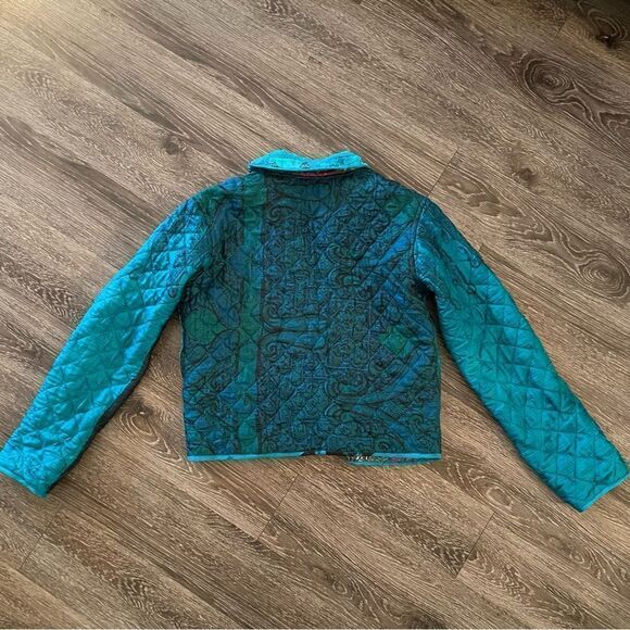 Coldwater creek rayon silk patch reversible jacket - Picture 13 of 14